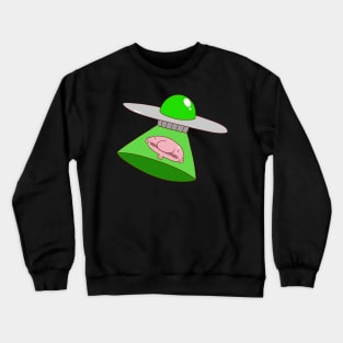 Blobfish Alien Abduction Crewneck Sweatshirt